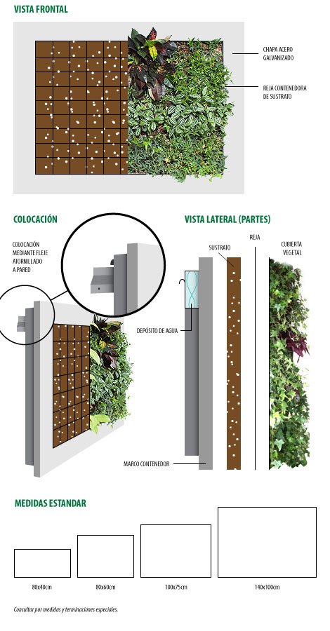 infografia cuadros verdes