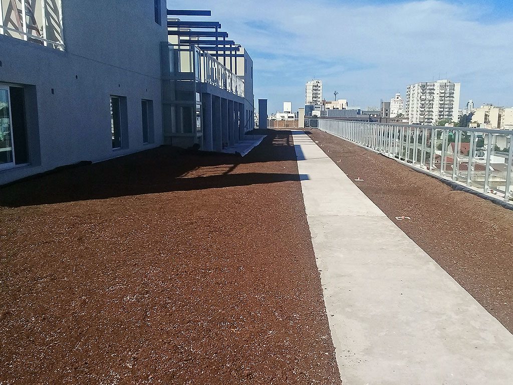 impermeabilización terraza verde